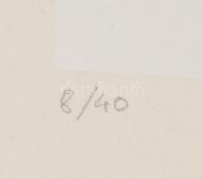 Mark (Márkus), Anna (1928-): Geometrikus kompozíció, 1990. Szitanyomat, papír, jelzett, számozott (8...