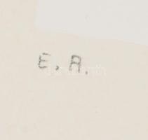 Mark (Márkus), Anna (1928-): Geometrikus kompozíció, 1990. Szitanyomat, papír, jelzett, művészpéldán...