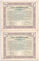 Budapest 1941. "4%-kal kamatozó Állami Nyereménykölcsön" államadóssági kötvény 1/4 részköt...