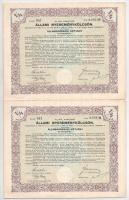 Budapest 1941. "4%-kal kamatozó Állami Nyereménykölcsön" államadóssági kötvény 1/4 részköt...