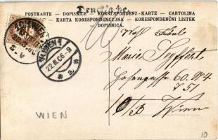 1906 Wien, Vienna, Bécs; street view. photo