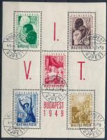 1949 VIT (I.) - Budapest blokk (8.000)