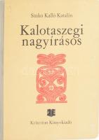 Sinkó Kalló Katalin: Kalotaszegi nagyírásos. Bukarest, 1980, Kriterion, 16 p.+106 t. 355 mintát tartalmazó, teljes mappa. Kiadói félvászon mappában, jó állapotban.