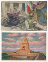 NAPOLEON - 12 db használatlan régi képeslap / 12 pre-1945 unused postcards