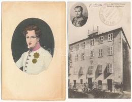 NAPOLEON - 12 db főleg használatlan régi képeslap / 12 pre-1945 mostly unused postcards