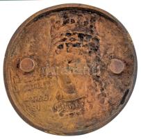 Takács Erzsébet (1928-1999) DN "Erzsébet királyné 1837-1898" egyoldalas bronz plakett (~12...