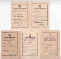 1949-1955. 15db "Tervkölcsön" és "Békekölcsön" jegyzési igazolás T:AU-F