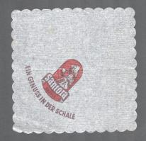 cca 1960-1970. 6 db német nyelvű vendéglátó reklámos szalvéta: Ewika Kaffee- u. Tee- Direktversand, ...