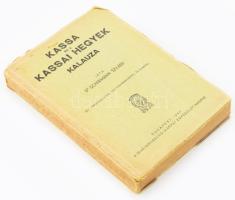 Dr. Schermann Szilárd: Kassa és a kassai hegyek kalauza. Bp., 1944, Magyarországi Kárpát Egyesület. Kiadói papírkötés, térképmellékletekkel, borítón kisebb szakadások, kopottas állapotban.