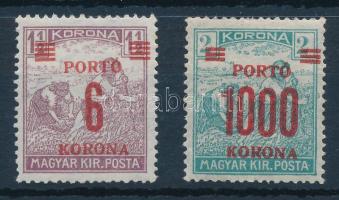 1921 Kisegítő portó 6K/1,5K, 1000K/2K eltolódott felülnyomással