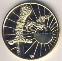 1993. "Magyarok népvándorlása és honfoglalása - Attila" aranyozott ffém emlékérem T:PP Csa...