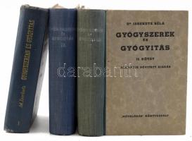 Id. Issekutz Béla: Gyógyszerek és gyógyítás, Gyógyszertan és gyógyítás I-II-III. Bp., 1945. 1955, Eggenberger, Művelt Nép. Kiadói fél és egészvászon kötés, kétféle kiadás