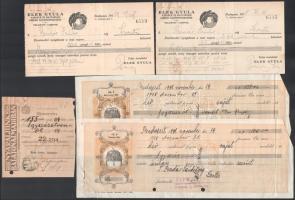 cca 1930 Elek Gyula vasáruk és háztartási cikkek nagykereskedése 4 darab fejléces számlája csatolmán...