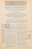 Szent Biblia, az az: Istennek ó és újtestamentomában foglaltatott egész Szent Írás. Magyar nyelvrefo...