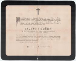 1884-1890, Nawratil család 3 prominens tagjának halotti értesítóje