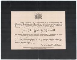 1884-1890, Nawratil család 3 prominens tagjának halotti értesítóje