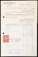 1932 Kecskeméti Vegyészeti Gyár 2 darab fejléces számlája