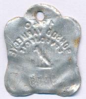 1940. "Borsod Vármegye" Al ebadójegy / kutyabárca, "9905" T:XF,VF hajlások