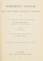 Schuchhardt Károly: Schliemann ásatásai Trója, Tiryns, Mykéne, Orchomenos és Ithakában. Ford.: Dr. Öreg János. Bp., 1892, MTA, 1 t.+VIII+464 p.+VII (térképek) t.+1 t. Gazdag fekete-fehér szövegközti és egészoldalas képanyaggal illusztrált. Egyetlen magyar kiadás. Kiadói aranyozott egészvászon-kötésben, márványozott lapélekkel, kissé kopott borítóval.