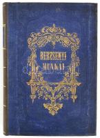 Berzsenyi Dániel: - - munkái. Újra átnézett kiadás, a költő örököseinek megbízásából Toldy Ferencz által. 1-2. köt. (egybekötve). Pesten, 1864. Heckenast. 1 t. (címkép), 192 l.;239 l. 2 sztl. lev. Kiadói, pótolt gerincű, aranyozott egészvászon-kötésben, aranyozott lapélekkel.