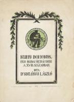 Siklóssy László: Kuny Domokos, egy budai kerámikus a XVIII. században. Ipartörténeti tanulmány. Bp., 1917, Szent György Czéh Magyar Amatőrök és Gyűjtők Egyesülete, 6+172+2 p. Szövegközi és egészoldalas, fekete-fehér képekkel, könyvdíszekkel illusztrálva. A címlap Végh Gusztáv munkája. Kiadói papírkötés, foltos, kissé sérült borítóval, a gerincen kis szakadással, a borítón és pár lapon gyűrődésnyomokkal.