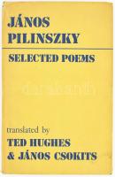 Pilinszky, János: Selected poems. 1976, Carcanet New Press. Kiadói egészvászon kötős, papír védőborítóval, ajándékozási sorokkal, kissé kopottas állapotban.