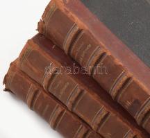 [Mommsen, Theodor] Mommsen Tivadar: A rómaiak története. I-IV, VII-VIII. kötet. [3 kötetbe kötve.] A...