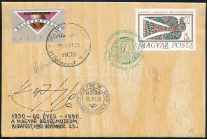 1990 Bélyegmúzeum FDC a tervező aláírásával