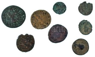 Római Birodalom 8db-os bronz érmetétel T:VF,F Roman Empire 8pcs bronze coin lot C:VF,F