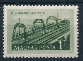 1952 Vasutasnap 1Ft számvízjellel