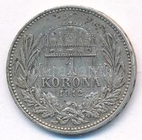 1912KB 1K Ag "Ferenc József" T:XF,VF patina Adamo K5.1