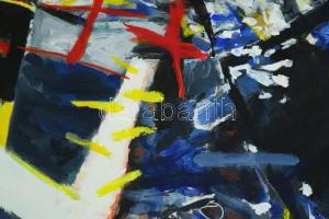 Misch Ádám (1935-1995): Hosszú ideje - seit langer Zeit 1986. Akril, vászon, jelezve jobbra lent (Mi...