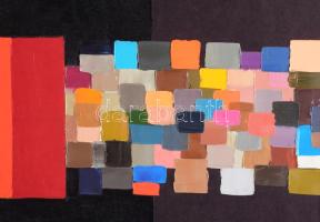 Haraszty István (1934-2022): Ovál II., 2006. Olaj, farost, jelezve jobbra lent, hátoldalán autográf ...