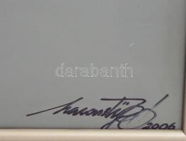 Haraszty István (1934-2022): Ovál II., 2006. Olaj, farost, jelezve jobbra lent, hátoldalán autográf ...