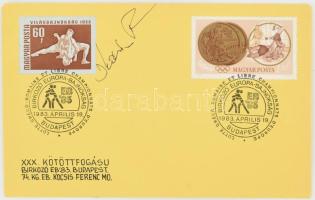 Kocsis Ferenc birkózó aláírása Birkózó FDC-n