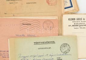 cca 1920-1940 Kb 70 db reklám levelezőlap, klf céges fejlécekkel