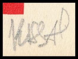 Kis (Kiss) Ágnes. Kompozíció. Szitanyomat, papír, jelzett 11x16 cm