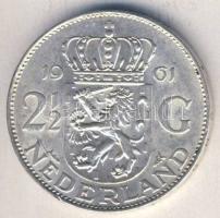 Hollandia 1961. 2 1/2G Ag "Julianna" T:2 kis ph