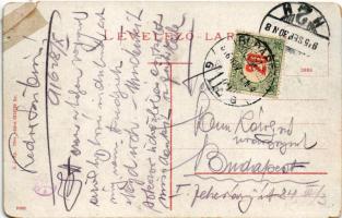 1915 Szatmárnémeti, Szatmár, Satu Mare; Szamos folyó, híd, malom / Somes river, mill (r)