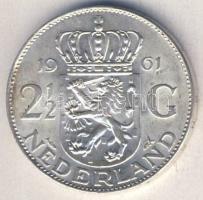 Hollandia 1961. 2 1/2G Ag "Julianna" T:2 kis ph