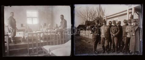 cca 1914-18 I. világháború, katonai frontkórház Fleck- Typhus (tífusz) táblával, holttestek, ritka f...