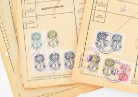 cca 1960 32 db marhalevél az 1960-as évekből, okmánybélyegekkel