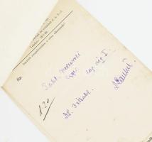 cca 1930-35 Laubál István (1898-1974) orvos 3 receptje, egybetűzve