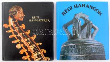 Gábry György: Régi hangszerek. Bp., 1969, Corvina. Gazdag fekete-fehér és színes képanyaggal illusztrált. Kiadói egészvászon kötésben, javított kiadói papír védőborítóban. Megjelent 1450 példányban. + Patay Pál: Régi harangok. Bp., 1977, Corvina. Gazdag fekete-fehér és színes képanyaggal illusztrált. Kiadói egészvászon kötésben, javított kiadói papír védőborítóban.