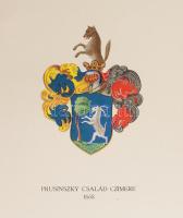 16 db különböző nemesi címer, Litografált címerrajzok, ca 1900 Posner Károly., lap méret 25x35 cm