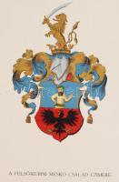 ca 1900 16 db különböző nemesi címer, Litografált címerrajzok, ca 1900 Posner Károly., lap méret 25x...