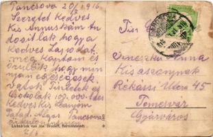 1916 A híres félelmet Miss Józsa pihenője a fenevadak között, Koczka Antal amerikai cirkusz igazgató...