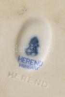 Herendi, Óherendi lovát fékező csikós legény, kézzel festett, jelzett, hibátlan, m: 20 cm, h: 28 cm