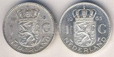 Hollandia 1958-65. 1G Ag (2x) klf évszámmal T:2,2/3 kis ph