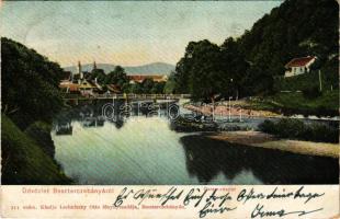 1905 Besztercebánya, Banská Bystrica; Garam részlet. Lechnitzky Otto kiadása / Hron riverside (EK)